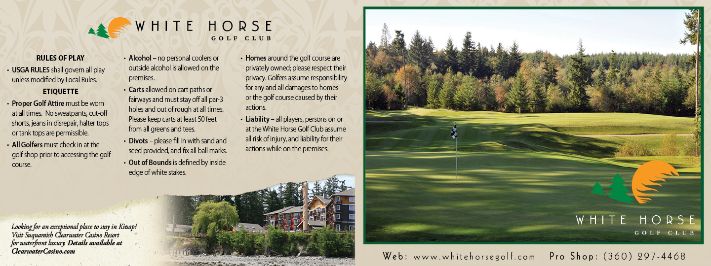 Scorecard White Horse Golf Club