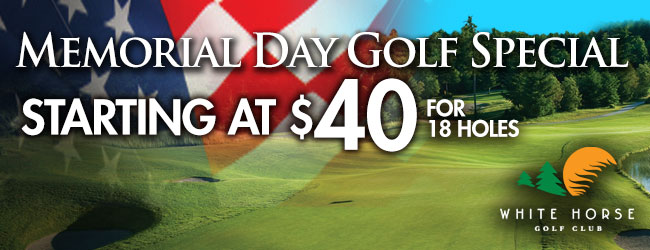 Memorial Day Weekend Golf Special